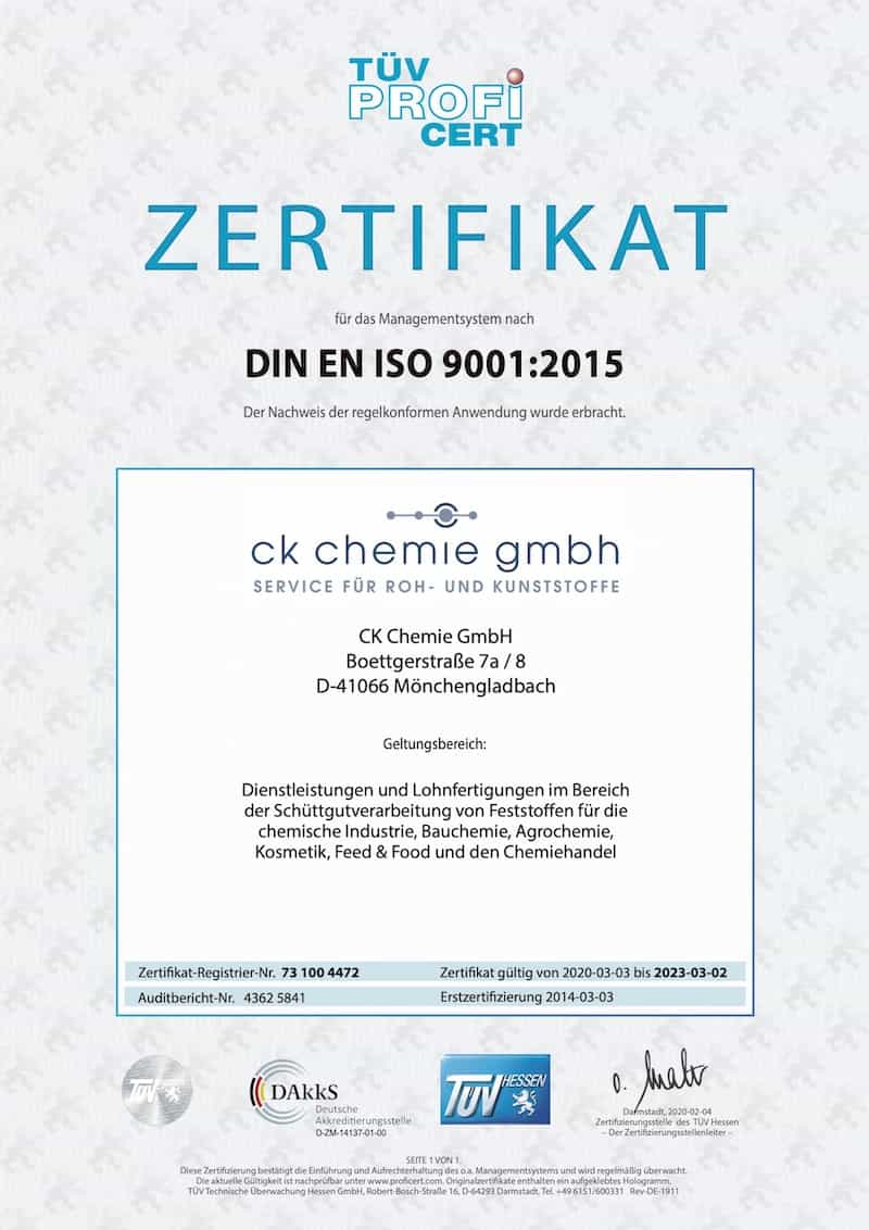 DIN EN ISO 9001