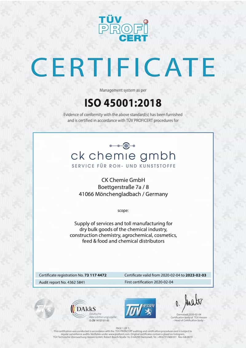 DIN EN ISO 45001